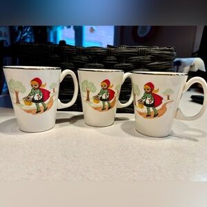 Vintage Little Red Riding Hood Cups/Mugs